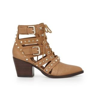 Sam Edelman Cut-Out Studded Booties